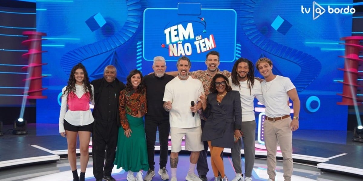 Marcos Mion comemora volta do quadro "Tem ou não tem" (Foto Reprodução/ Gshow)