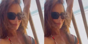 Deborah Secco surge de biquíni exibindo corpão - Foto: Reprodução