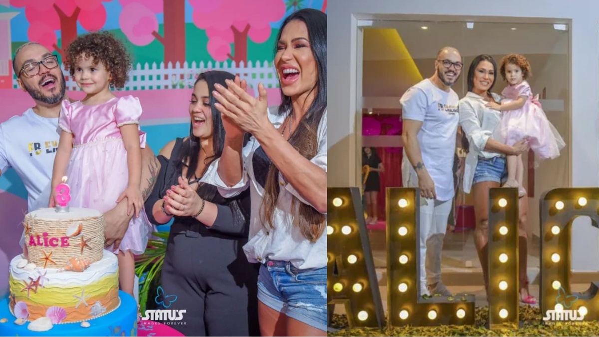 Belo e Gracyanne Barbosa dão festa para a neta Alice e 2019 e gastaram verdadeira fortuna