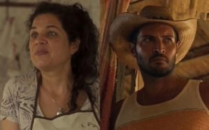 Isabel Teixeira e Leandro Lima em Pantanal: atores são disputados para novelas da Globo em 2023 (Foto: Reprodução / Globo)