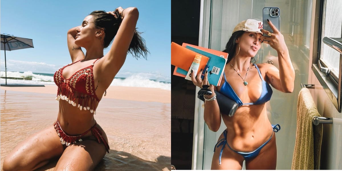 Carol Peixinho aproveitando um banho de sol (Reprodução: Instagram)