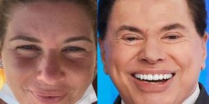 Daniela Bayruti e Silvio Santos (Foto: Montagem)