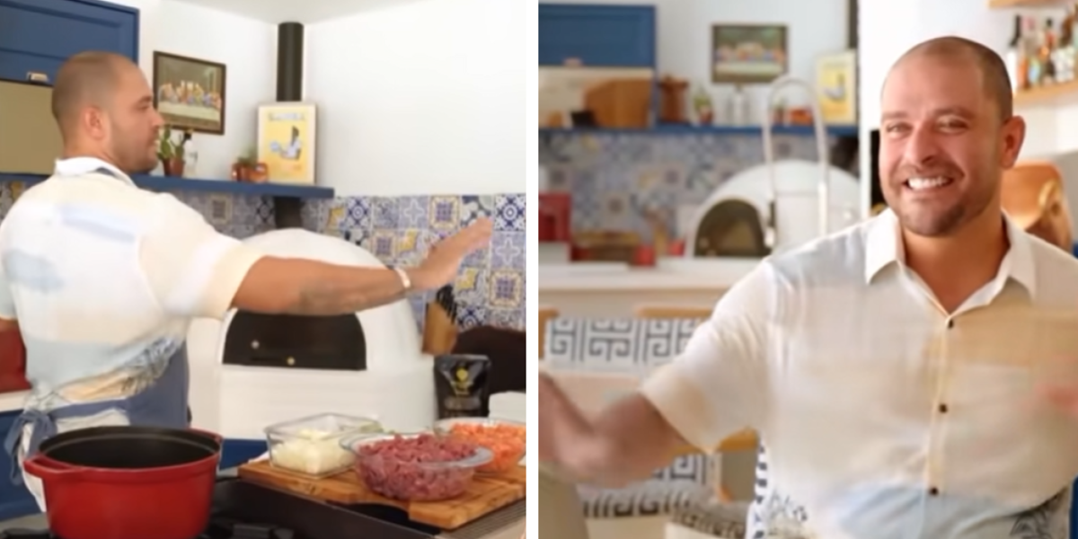 Diogo Nogueira disse que a cozinha da sua casa é o seu lugar favorito (Foto Reprodução/Youtube)