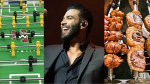 Gusttavo Lima: Pebolim e Churrascaria (Foto: Reprodução Sissi Rodrigues/ Montagem)