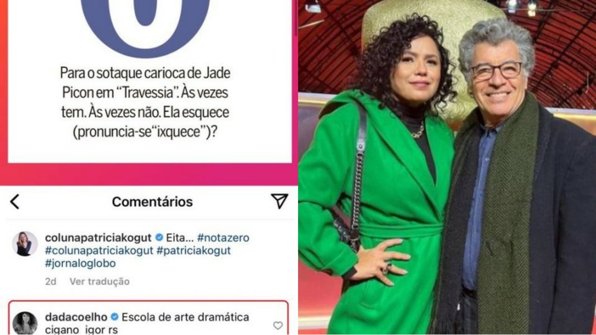 Patrícia Kogut dá nota zero para atuação de Jade Picon em Travessia e esposa de Paulo Betti se envolve