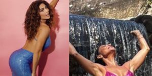 Juliana Paes surge molhada e de biquíni fininho (Reprodução: Montagem TV Foco)