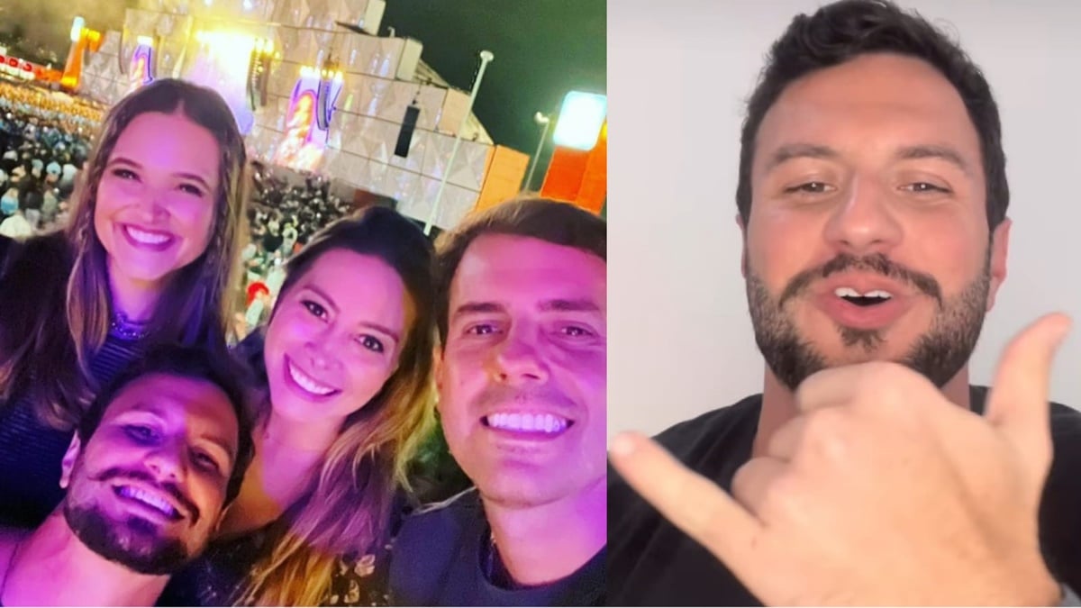 No Rock in Rio, sem que ninguém soubesse, Danilo estava lá com a atriz e amigos