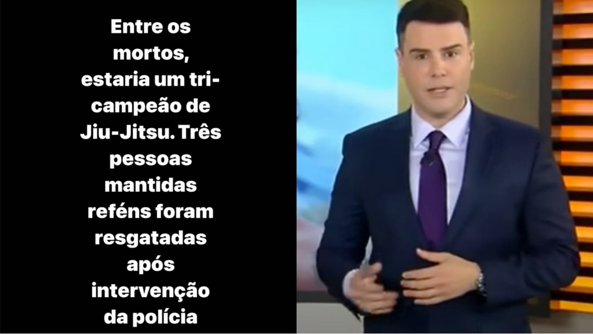 Luiz Bacci do Cidade Alerta detalha vítimas de tiroteio 