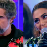 Juliana Paes deixou Marcos Mion impressionado na Globo (Foto: Reprodução)