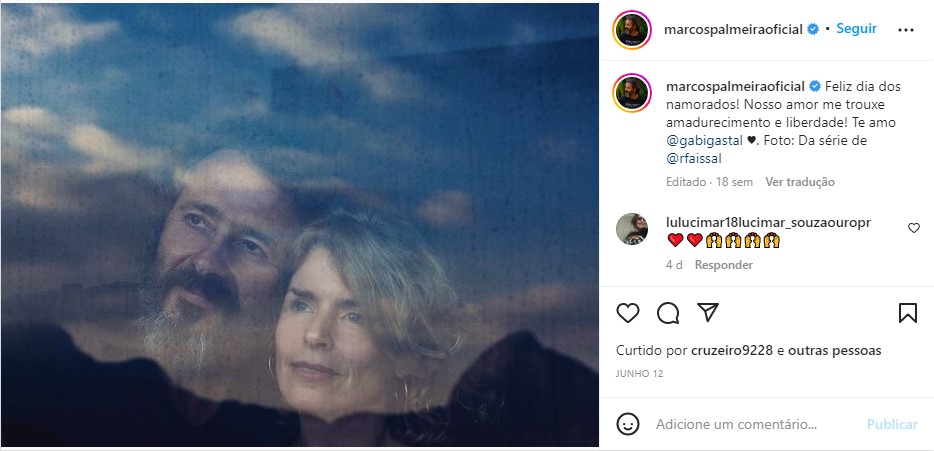 O ator se declarou a esposa - Foto: Reprodução