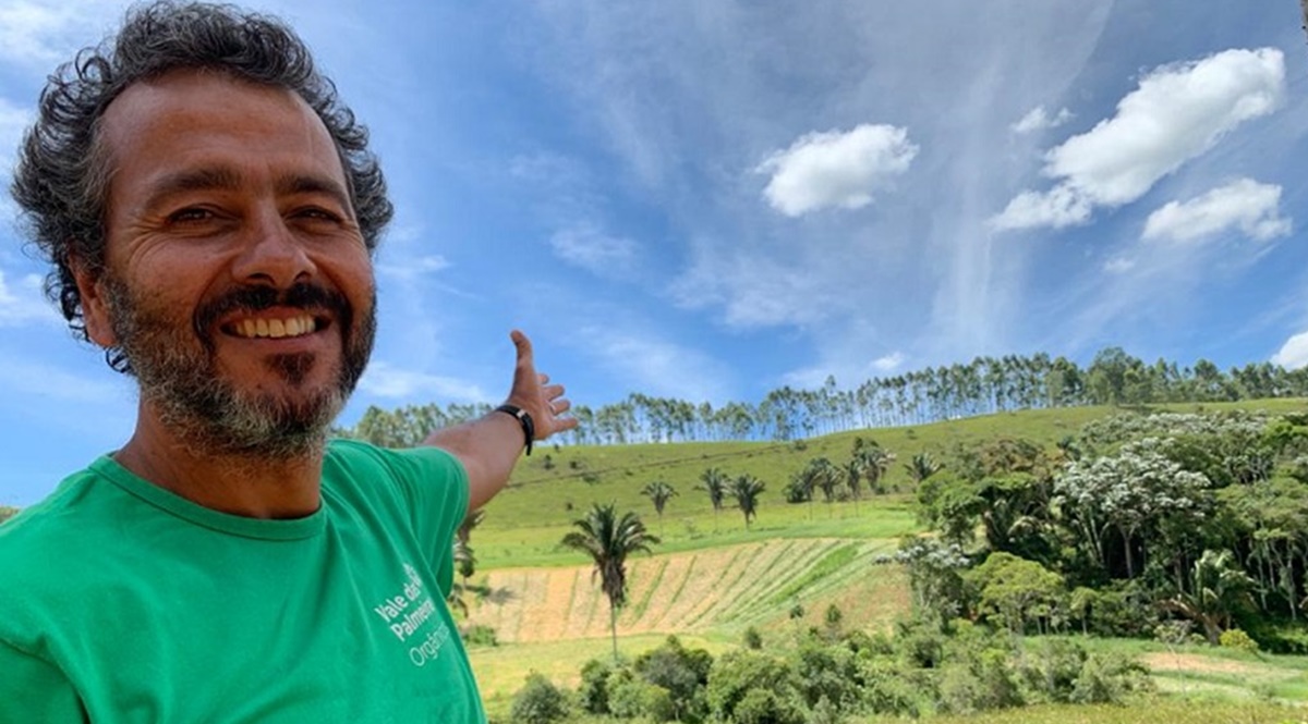 O ator Marcos Palmeira na fazenda "Vale das Palmeiras" de sua propriedade 