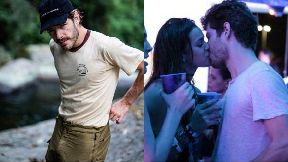 Maurício Destri e Bruna Marquezine no Rock in Rio, em 2015 