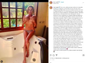 Esposa de Stênio Garcia, Mari Saade choca ao aparecer seminua e faz desabafo sobre câncer (Foto: Reprodução / Instagram)