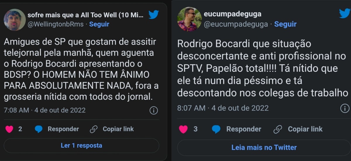 Internautas atacam atitude de Rodrigo Bocardi na internet 