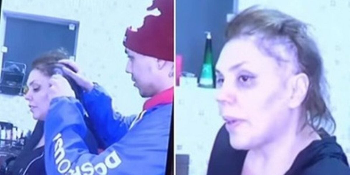 Simony deu a missão de raspar seus cabelos para o seu filho Ryan, a cena é emocionante (Foto Reprodução/Montagem/Internet)