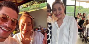 Sonia Abrão surge em foto rara com a mãe de Arthur Aguiar (Reprodução: Montagem TV Foco)