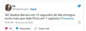 Público comparou atuação da funkeira com a de Jade Picon (Foto: Reprodução / Twitter)