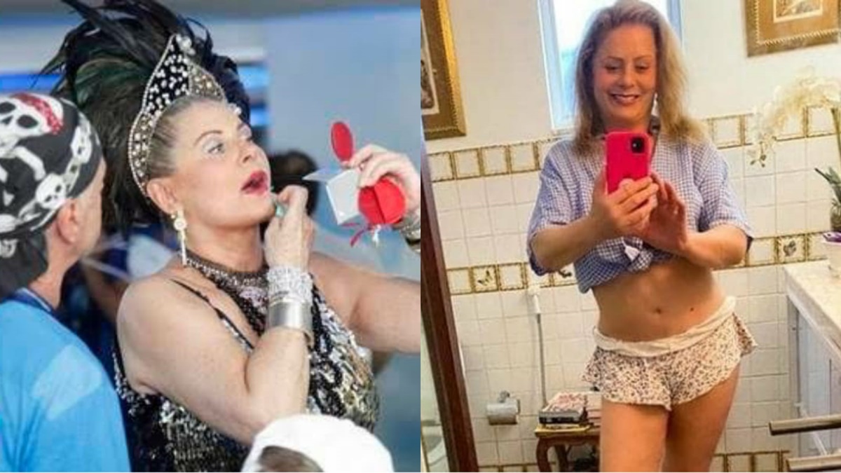 Vera Fischer antes e depois do vício de drogas