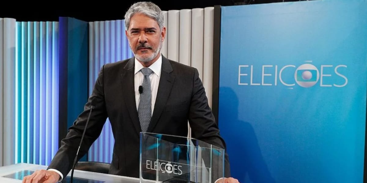 William Bonner será o intermediador do último debate entre Lula e Bolsonaro antes das eleições do 2° turno (Reprodução: Globo)