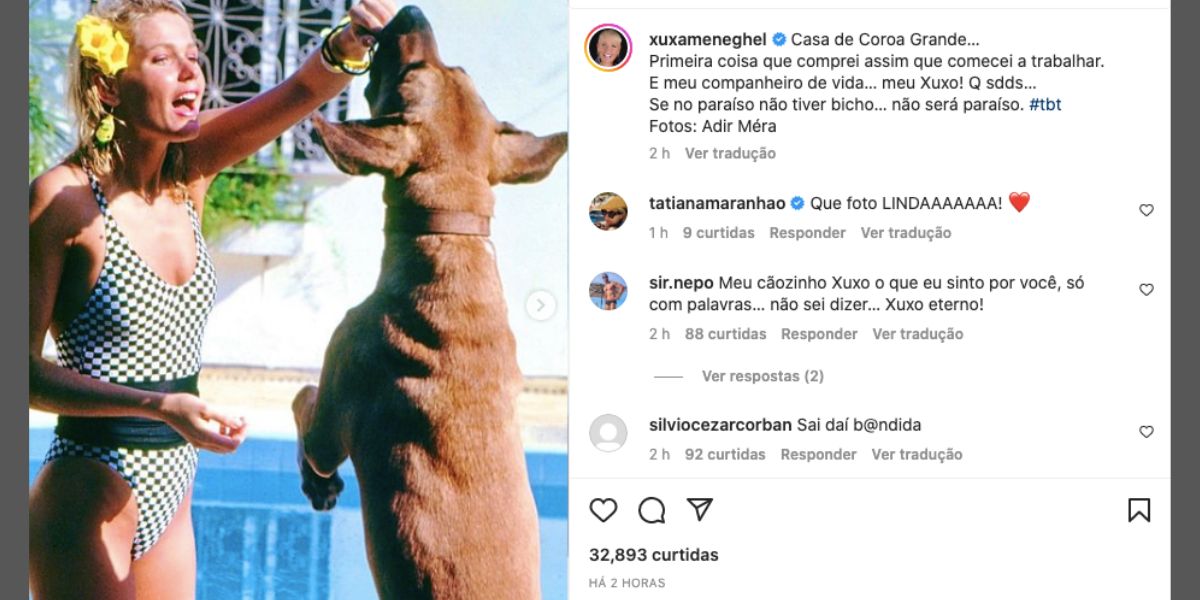 Xuxa traz mensagem forte sobre companheiro de sua vida (Reprodução)