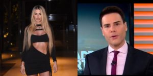 Yasmin Brunet se envolve em vídeo de Luiz Bacci e pede ajuda (Reprodução: Montagem TV Foco)