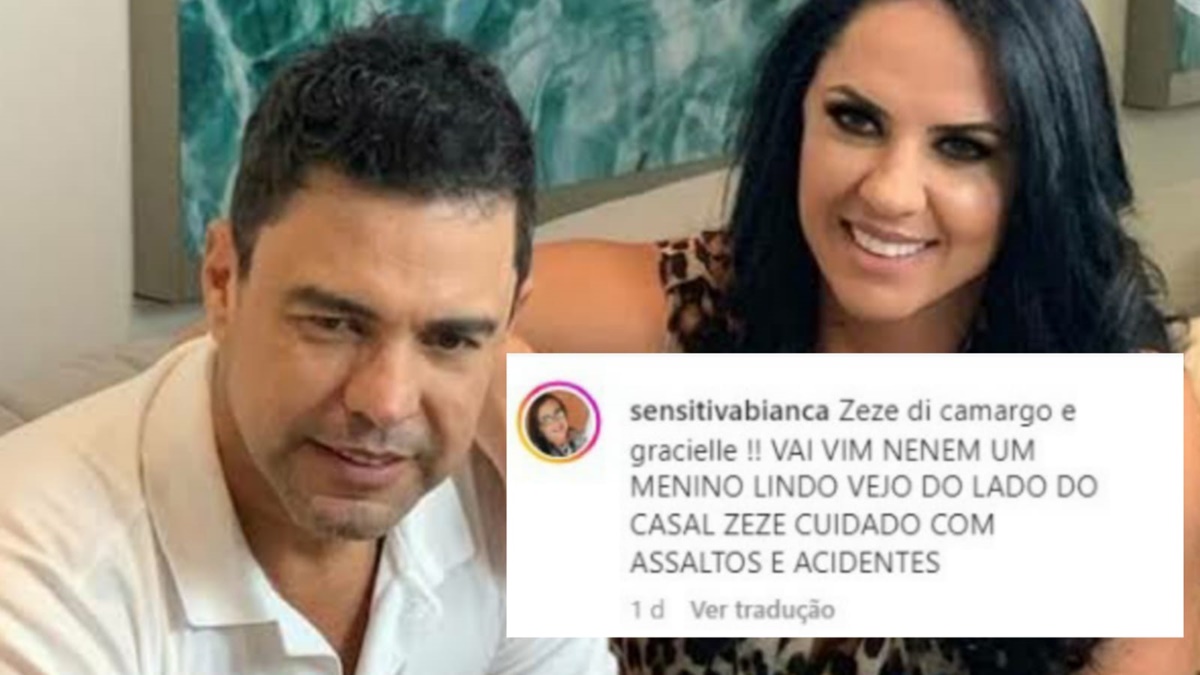 Sensitiva Bianca Godói anuncia previsão de filho para casal e alerta para Zezé Di Camargo 