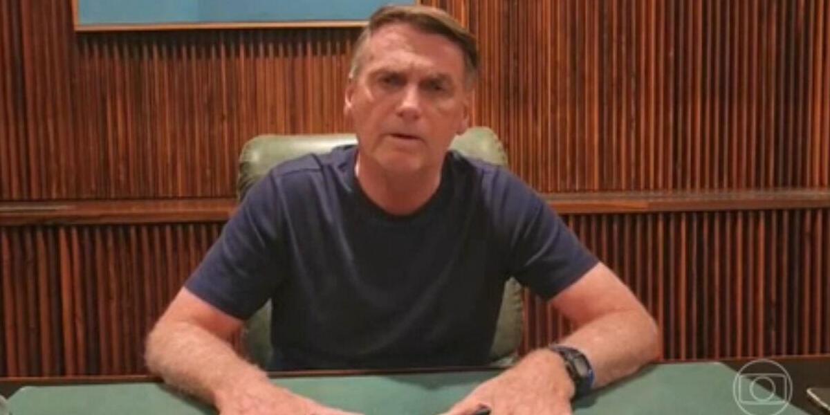 Bolsonaro pede pela liberação das rodovias em vídeo (Foto: Reprodução)