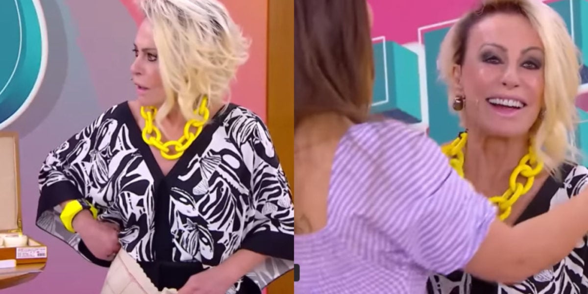 Ana Maria Braga impactada com a notícia de Ju Massaoka (Foto Reprodução/Montagem/Tv Foco)