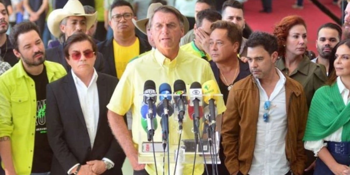 Sertanejos se reuniram com Bolsonaro antes do segundo turno (Foto: Reprodução)