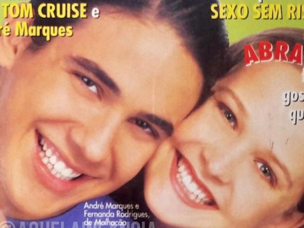 André Marques e Fernanda Rodrigues namoraram na adolescência (Foto: Reprodução)