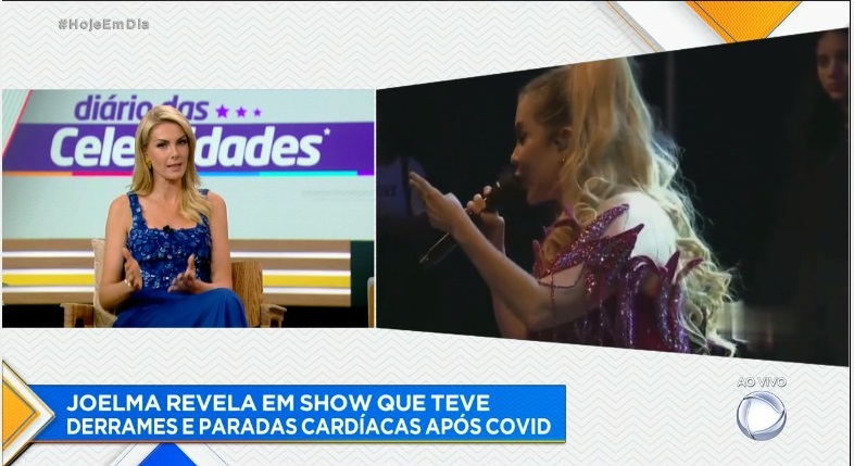 Ana Hickmann falou sobre os problemas de saúde de Joelma e desejou melhoras à cantora