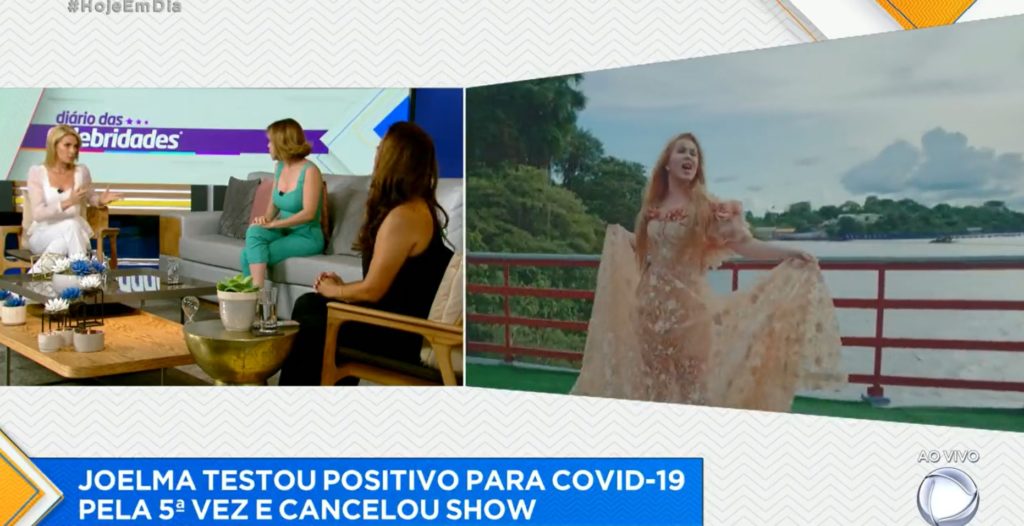 Apresentadoras do Hoje Em Dia desejaram melhoras para Joelma após o quinto diagnóstico de Coronavírus