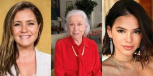 As atrizes Adriana Esteves, Fernanda Montenegro e Bruna Marquezine (Montagem: Divulgação/Reprodução)