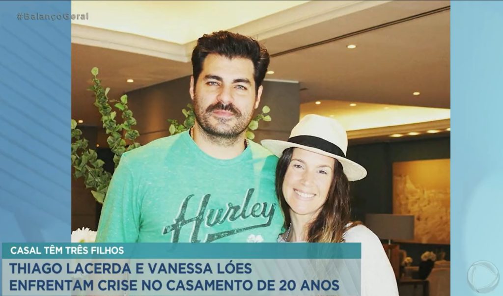 Programa da Record abordou uma suposta crise entre Thiago Lacerda e Vanessa 