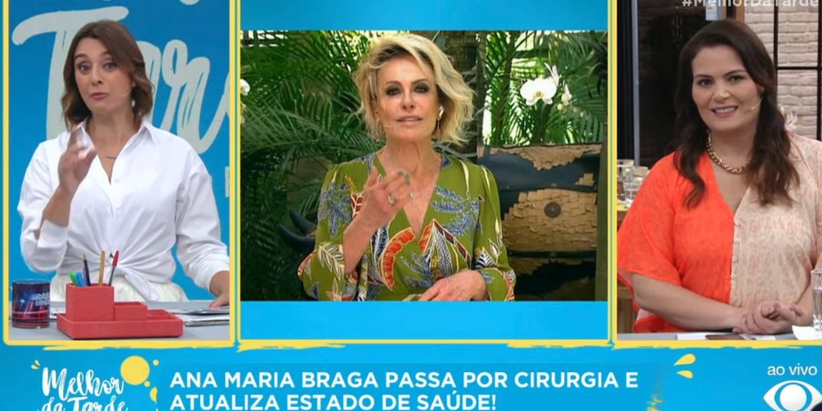 Catia Fonseca comenta sobre cirurgia de Ana Maria Braga no Melhor da Tarde