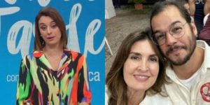 Imagem do post Catia Fonseca reage na TV à notícia sobre Fátima Bernardes engravidar de Túlio: “Muito corajosa”