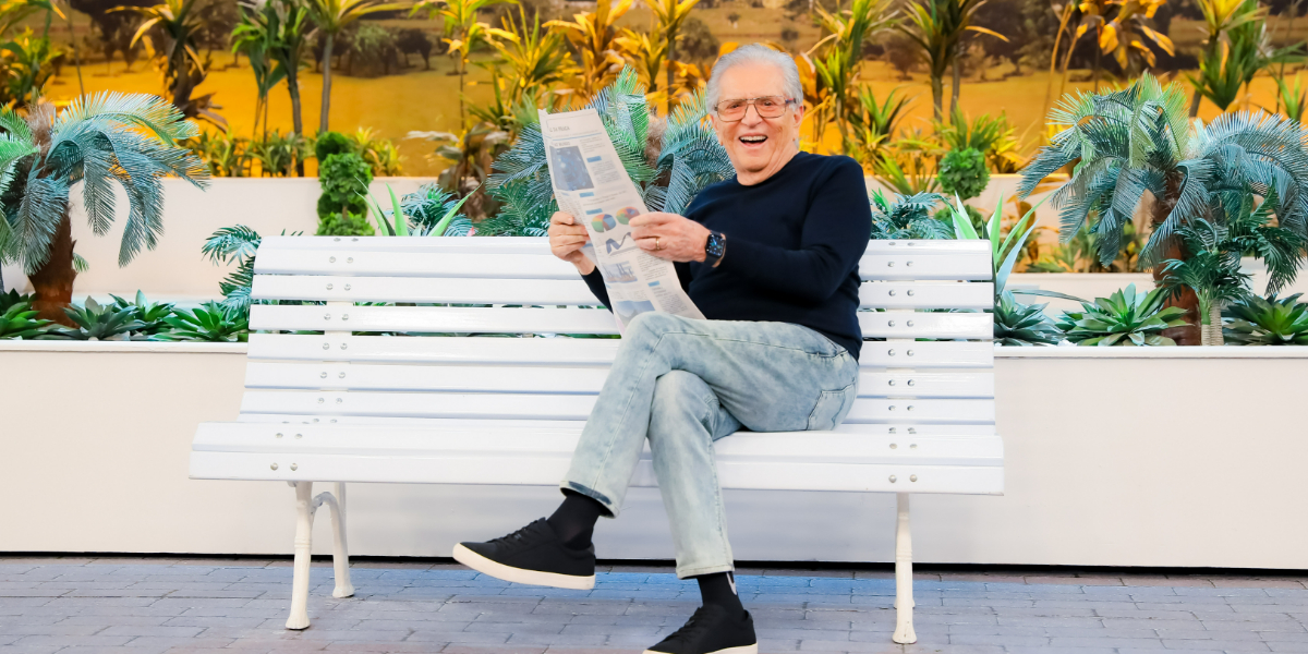 Carlos Alberto de Nóbrega em "A Praça é Nossa" (Foto: Lourival Riveiro/SBT)