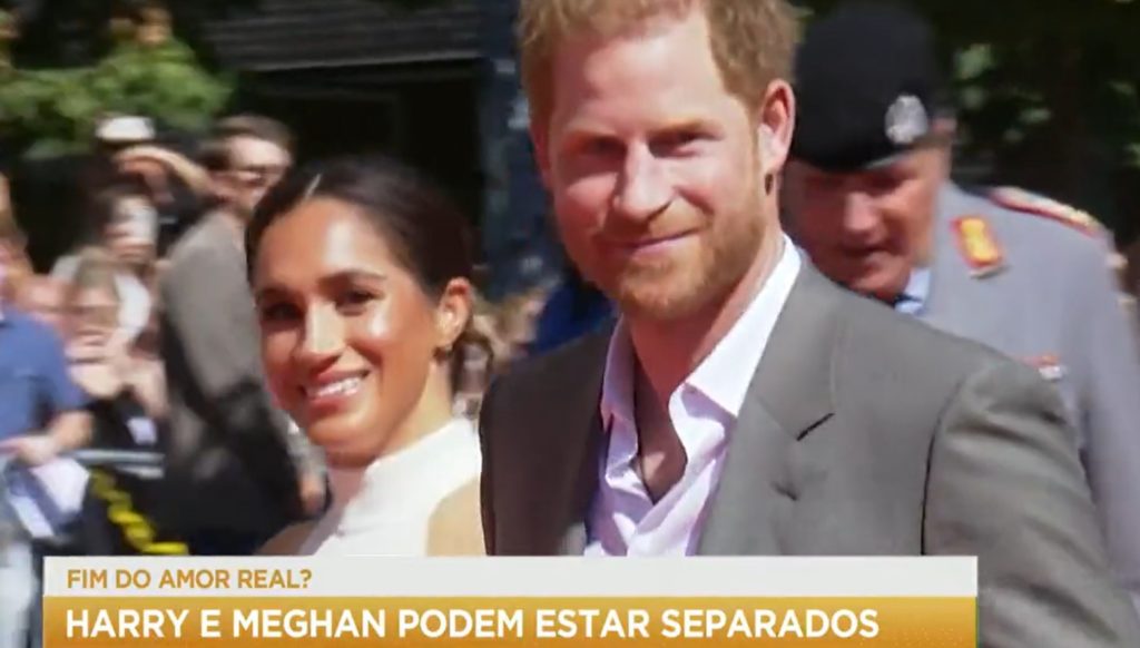 Fala Brasil repercurtiu a notícia sobre a possível separação entre Harry e Meghan