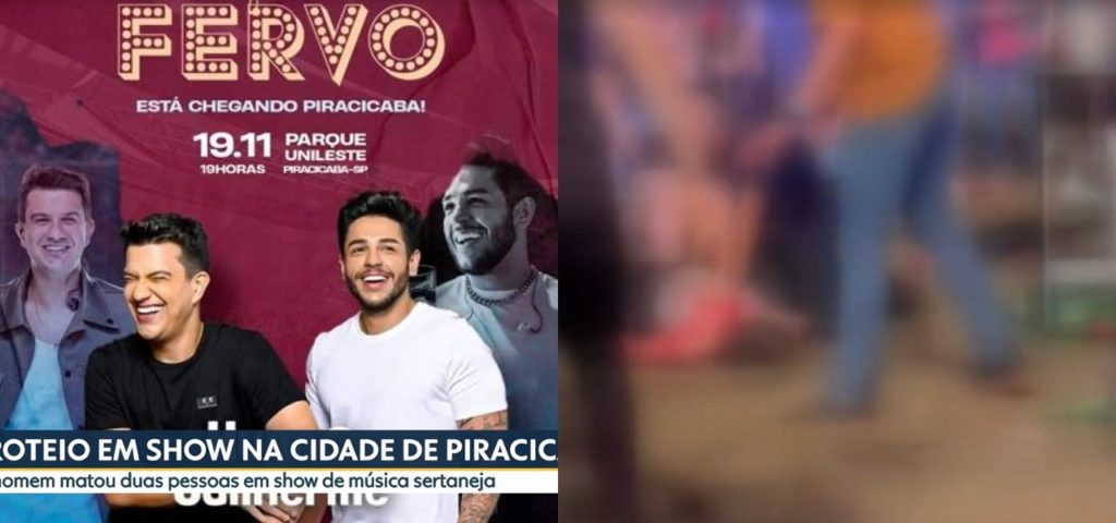 Globo exibiu imagens de uma das vítimas do tiroteio que aconteceu no show de Hugo e Guilherme