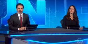 Paulo Renato Soares e Ana Luíza Guimarães na bancada do Jornal Nacional - Foto: Reprodução