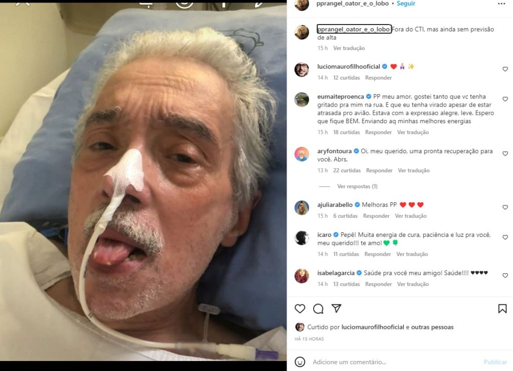 Pedro Paulo Rangel atualizou o seu estado de saúde no Instagram