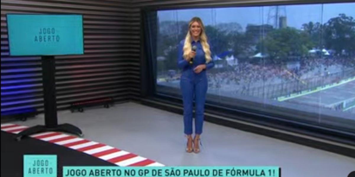 Renata Fan apresentou o Jogo Aberto do autódromo de Interlagos
