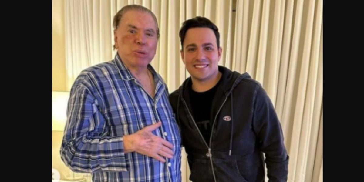 Silvio Santos e Gustavo Moura