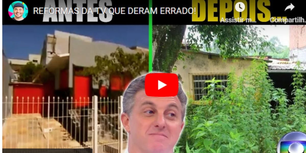 Luciano Huck expôs reação ao ver casa que reformou completamente destruída após programa