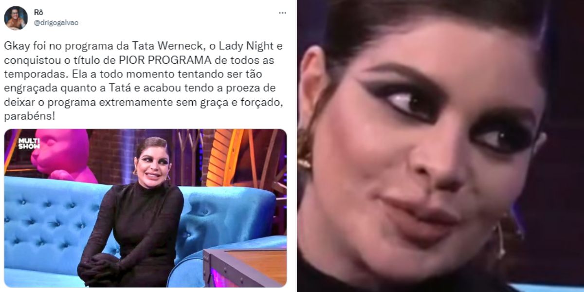 Gkay revela detalhes íntimos em entrevista no Lady Night, com Tatá Werneck