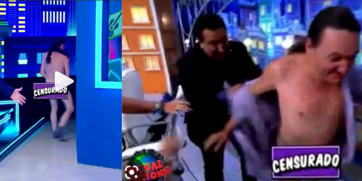 Marquito escandaliza no programa do Ratinho, tira a roupa no meio do palco e fica completamente nu no SBT