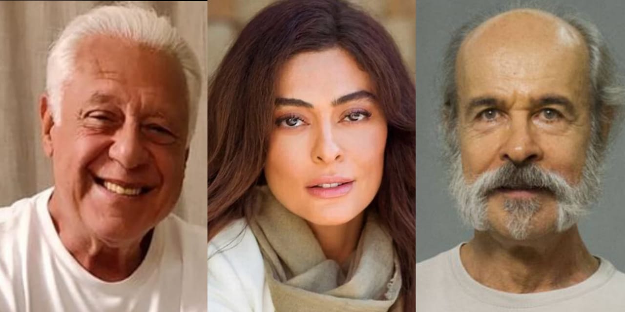 Antôniop Fagundes, Juliana Paes e Osmar Prado não possuem mais contrato fixo com a Globo (Foto: Reprodução/Montagem)