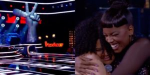 Imagem do post Participante do The Voice despenca de escada no palco do programa e é socorrida por Iza