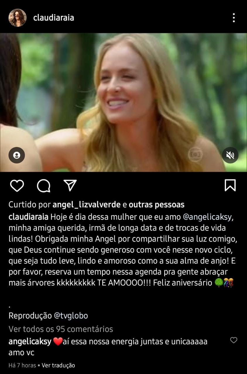 Publicação de Claudia Raia (Foto: Reprodução/ Instagram)