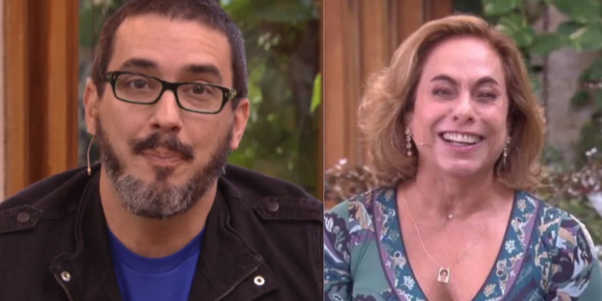 Cissa Guimarães revelou ao vivo que André Marques ganhou na Mega-sena (Reprodução: Montagem TV Foco)